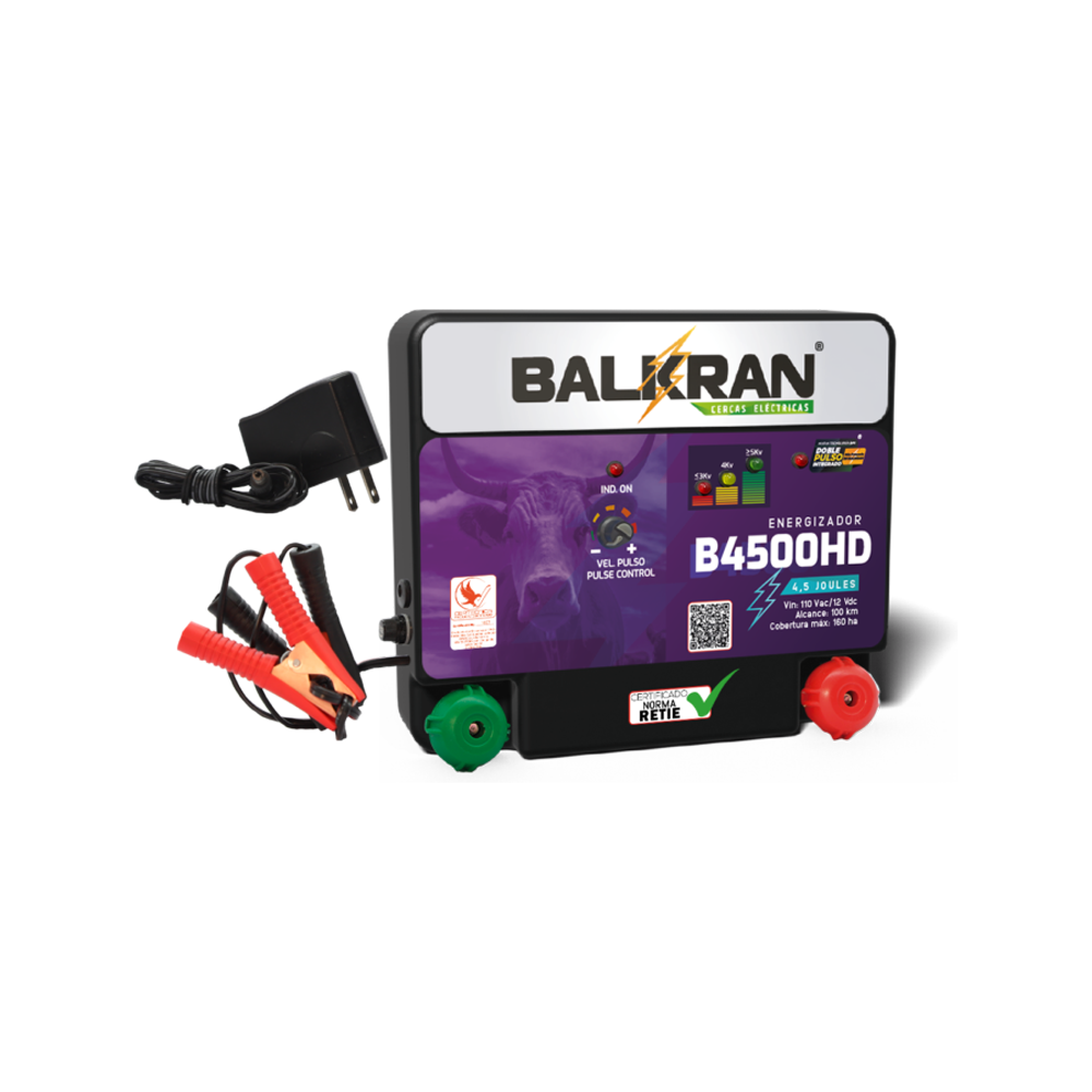 Impulsor Balkran B4500HD – 100 KM | Línea Dual con Voltímetro