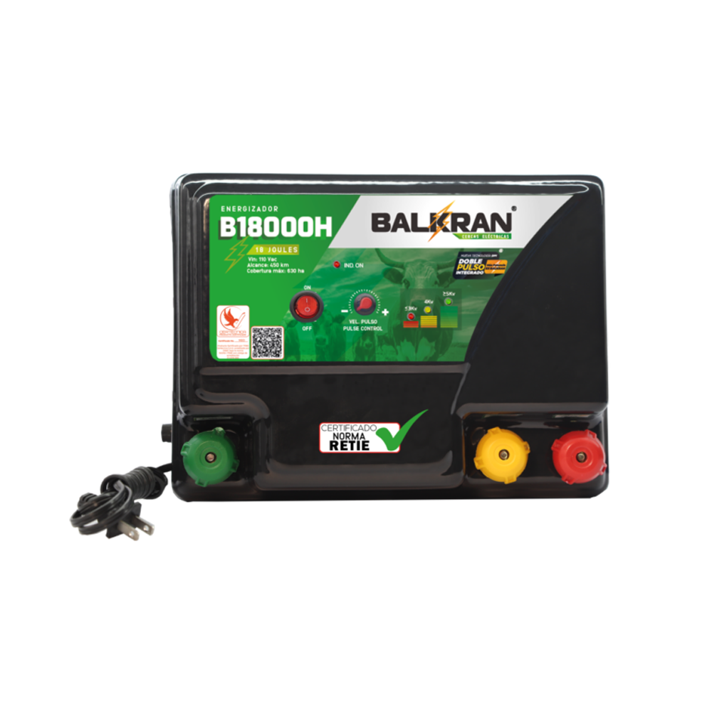 Impulsor Balkran B18000H – 450 KM – 220 KM | Alta Potencia Grandes Terrenos