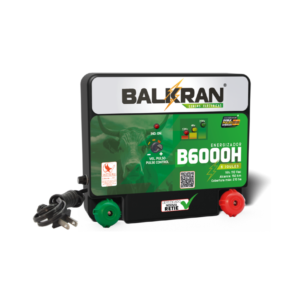 Impulsor Balkran B6000H – 100 KM | Alta Potencia Grandes Terrenos