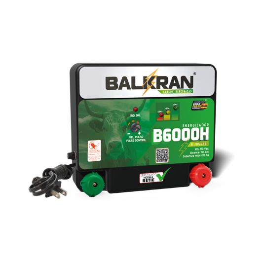 Impulsor Balkran B6000H – 100 KM | Alta Potencia Grandes Terrenos