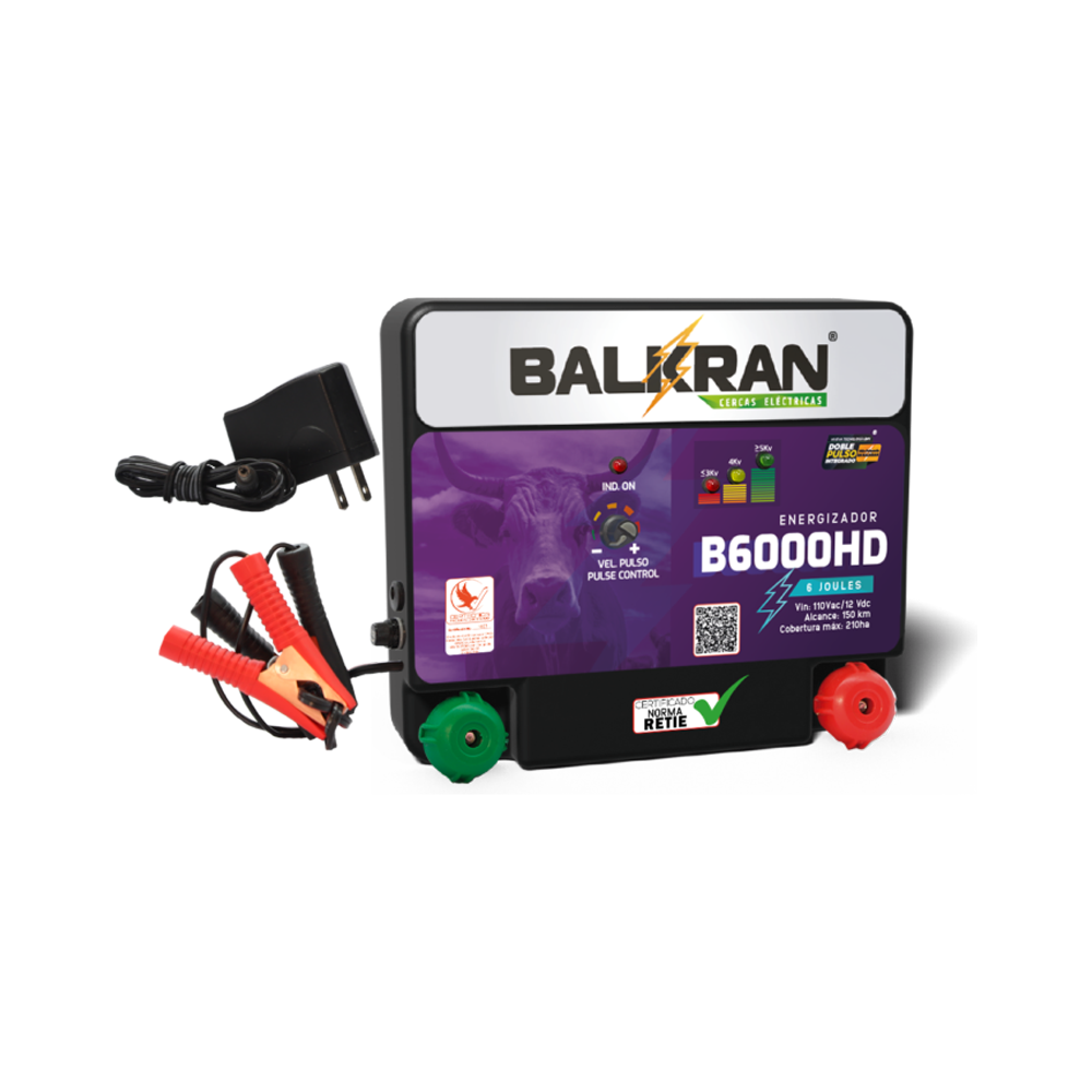 Impulsor Balkran B6000HD – 150 KM | Línea Dual con Voltímetro