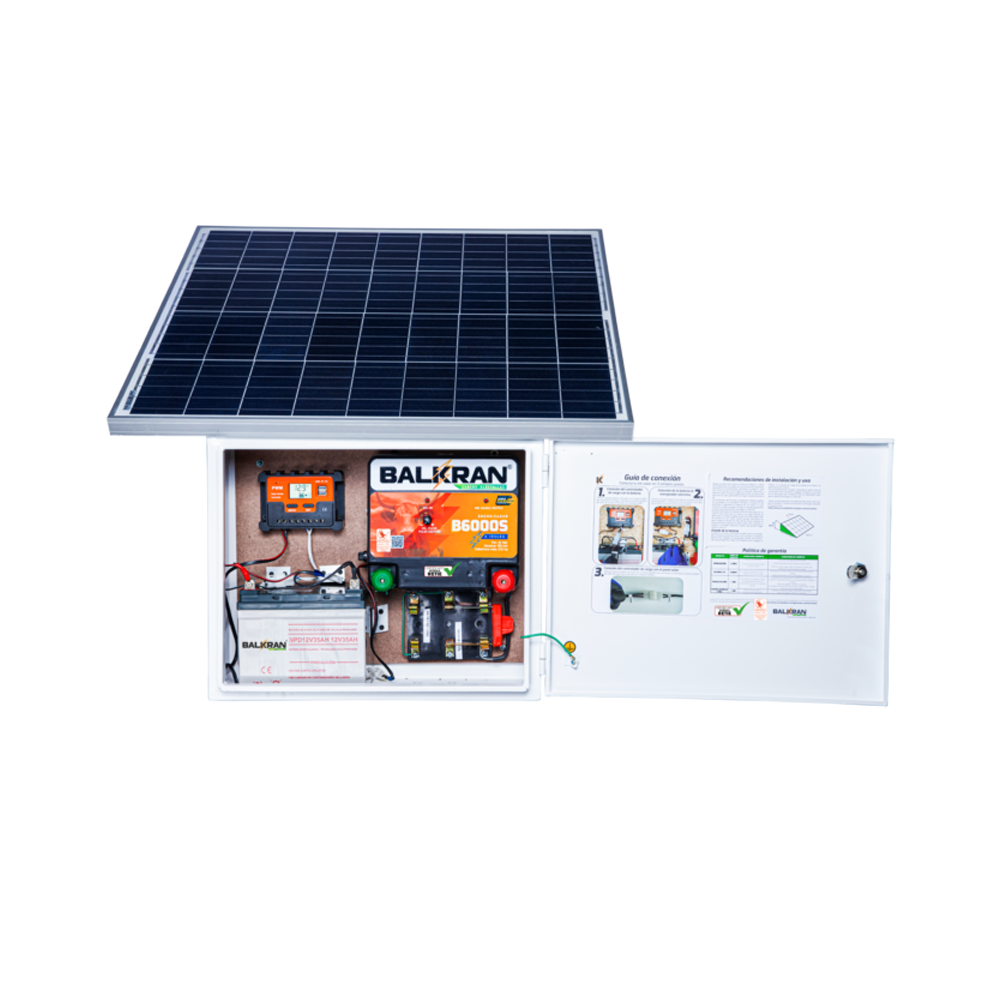 Kit Solar Balkran B6000S – 150 KM | Cercas Eléctricas Terrenos Gran Extensión