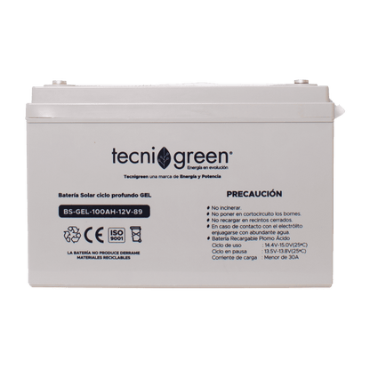Batería Solar BS-GEL-100AH-12V-89