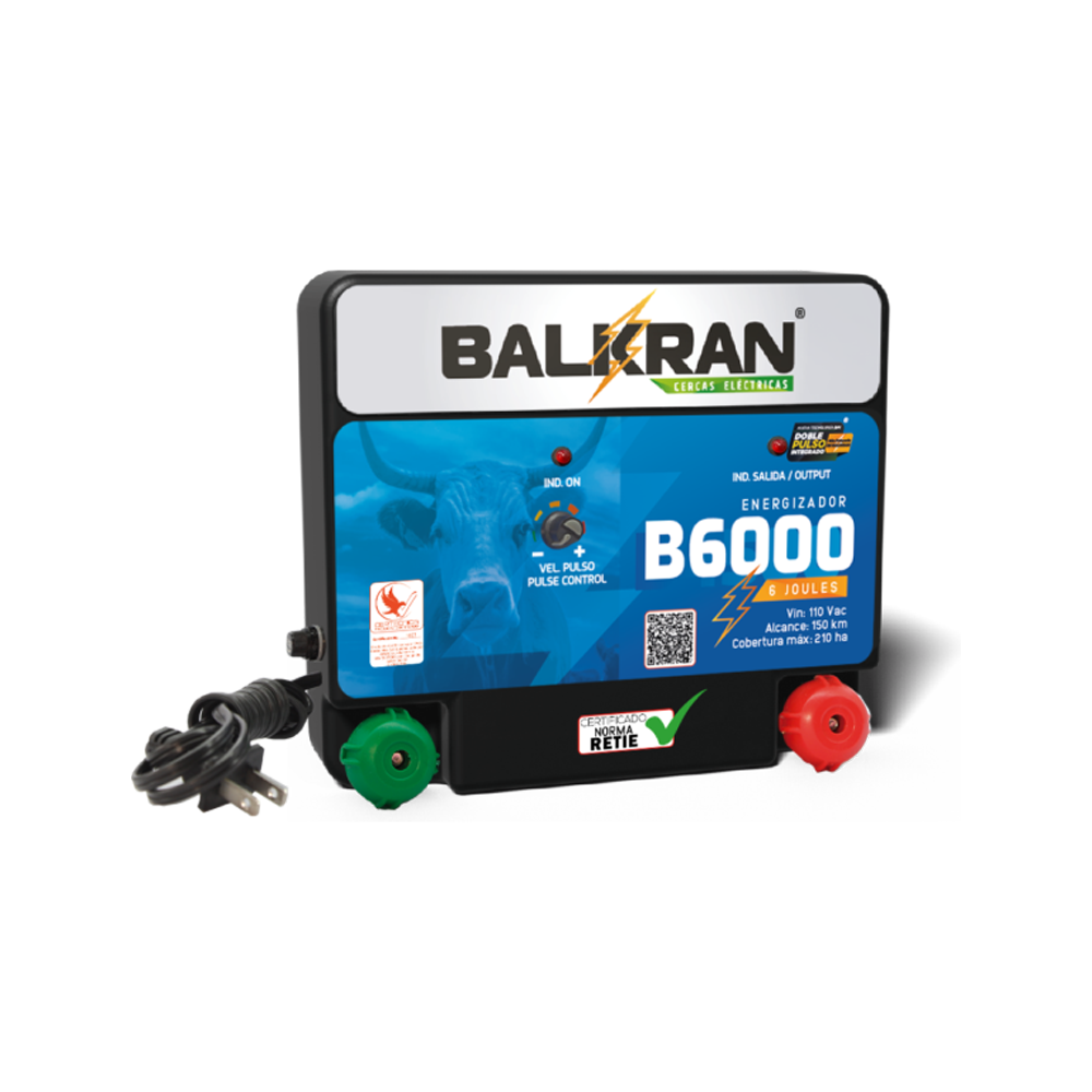 Impulsor Balkran B6000 – 150 KM | Cercas Eléctricas Larga Extensión