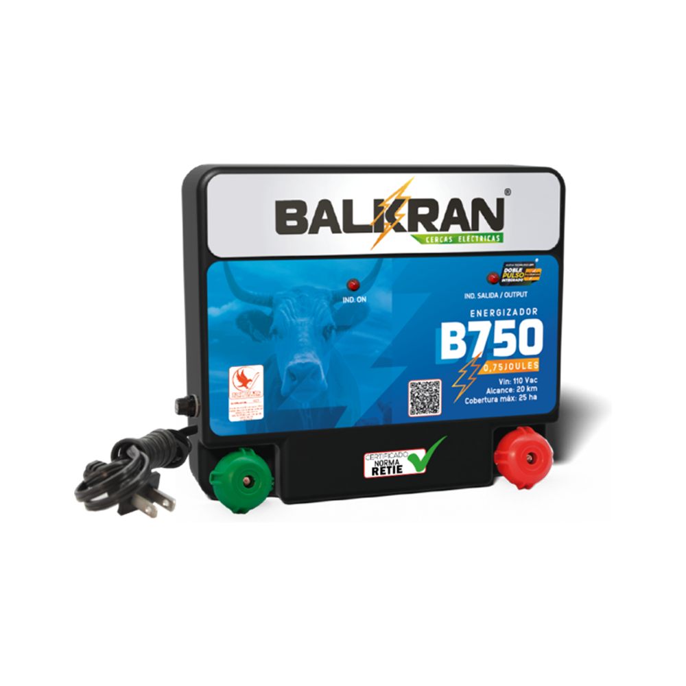 Impulsor Balkran B750 - 20 KM | Cercas Eléctricas Corta Extensión